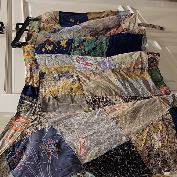 Multicolor patchwork wrap skirt - Picture 5 of 8